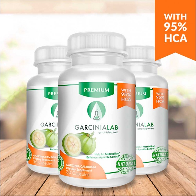 (3 Pack) 95% Garcinia Cambogia 100% Pure Extract